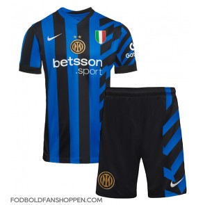 Inter Milan Alessandro Bastoni #95 Hjemmebanetrøje Børn 2024-25 Kortærmet (+ Korte bukser)